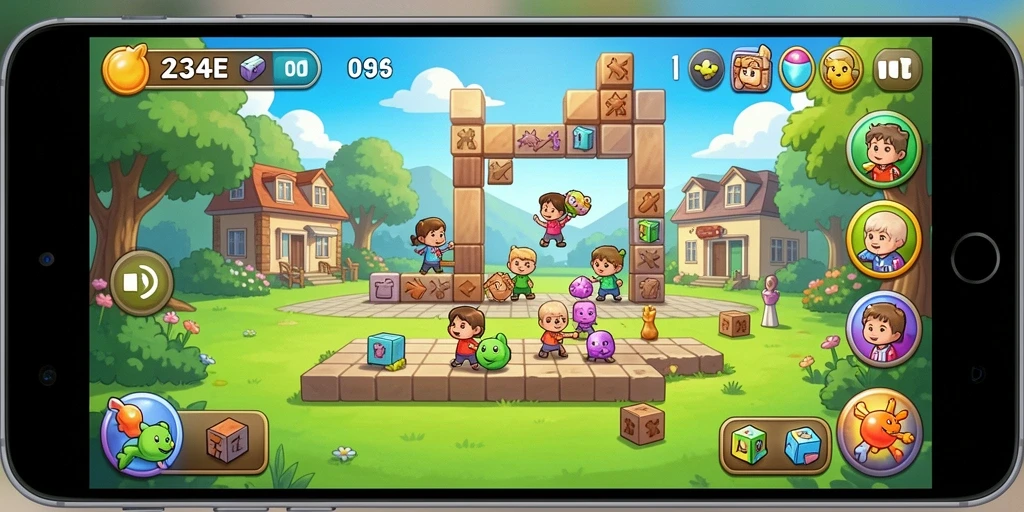 Gameplay seru dan menantang dari 234E saat memecahkan puzzle.