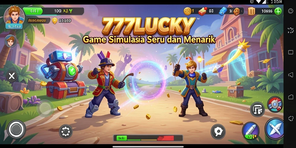 Tangkapan layar gameplay dari 777LUCKY yang menyenangkan dan interaktif.