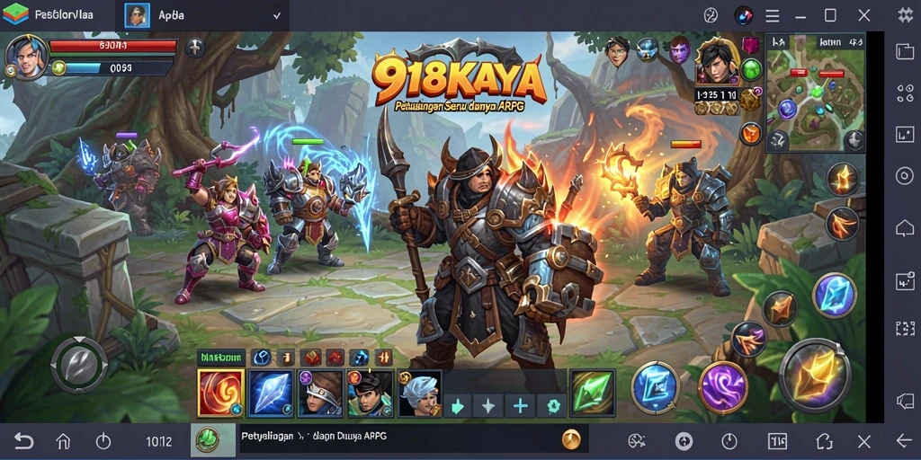 Screenshot tampilan gameplay seru 918KAYA dengan efek grafis yang memukau.