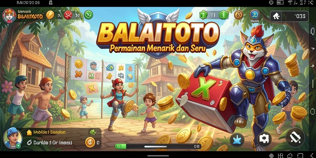 Tampilan permainan BALAITOTO yang menarik dan interaktif.