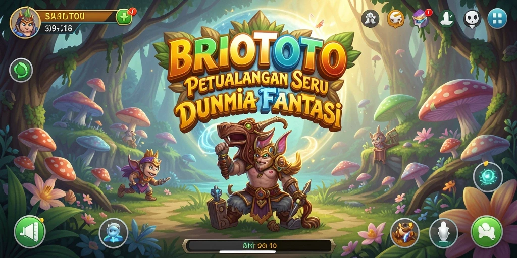 Screenshot BRIOTOTO menampilkan aksi seru dalam dunia petualangan.