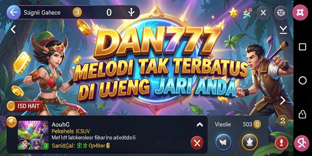 Tampilan gameplay DAN777 yang penuh warna dan interaktif.