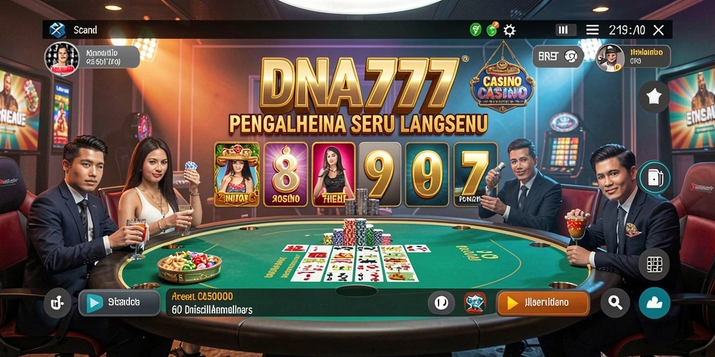Tampilan seru gameplay Live Casino di DNA777.