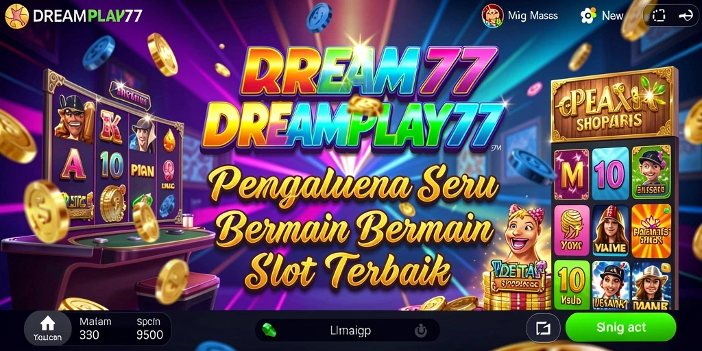Tampilan menarik dari gameplay Slot di DREAMPLAY77.