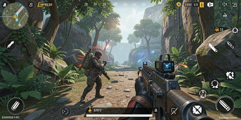 Screenshot gameplay EMPIRE88 dengan aksi menegangkan di setiap sudut.