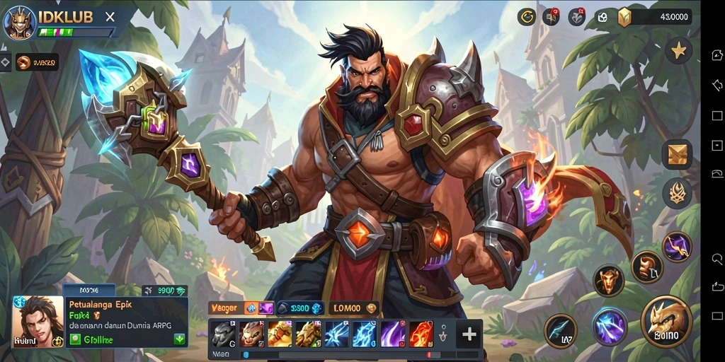 Tampilan gameplay IDKLUB yang menampilkan aksi seru dan grafis yang menawan.