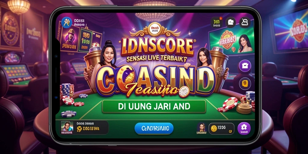 Gameplay Live Casino dengan dealer langsung yang profesional.