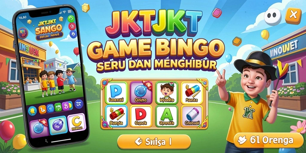 Screenshot gameplay JKTJKT dengan suasana Bingo yang menyenangkan.