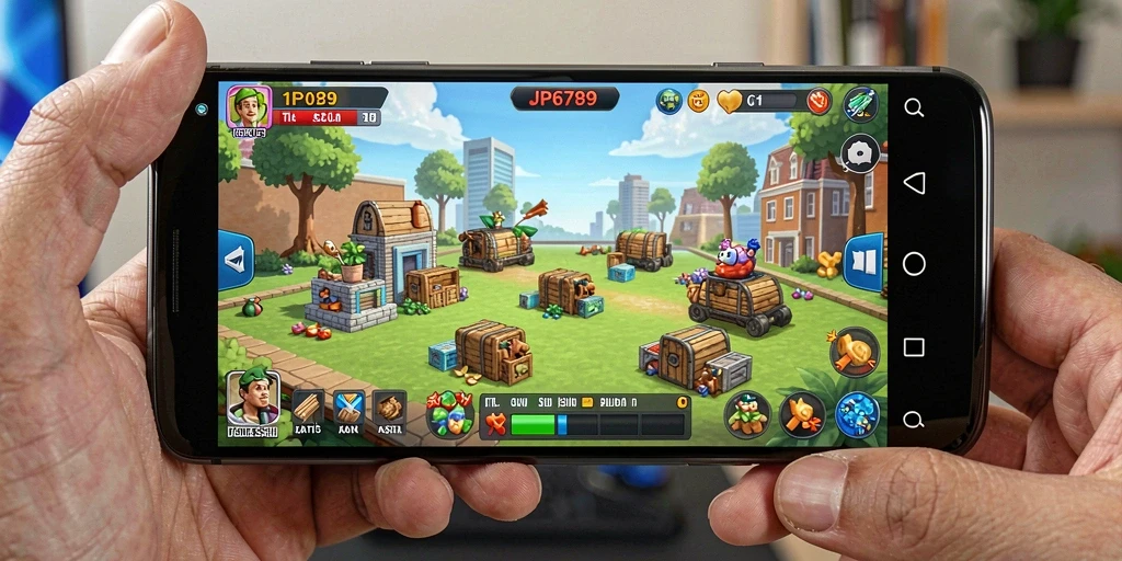 Tampilan gameplay mengasyikkan dari JP6789 dengan dinamika Idle yang menarik.
