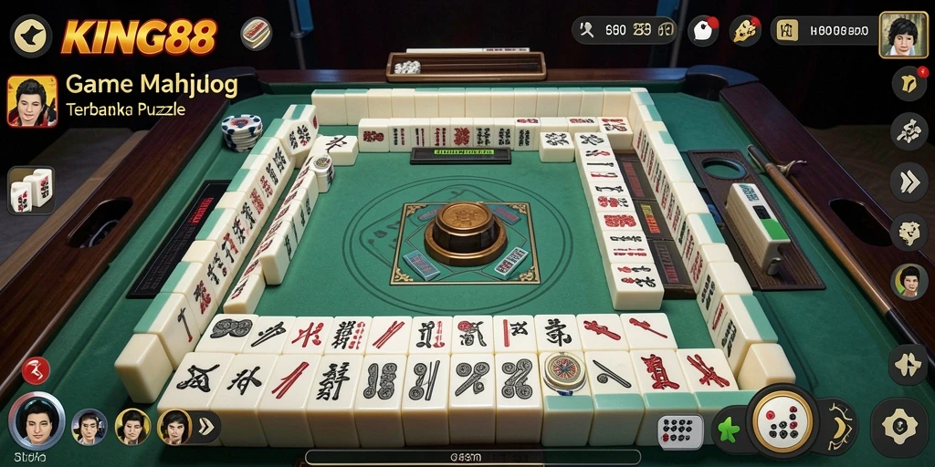 Screenshot KING88 menampilkan aksi seru dalam permainan Mahjong.