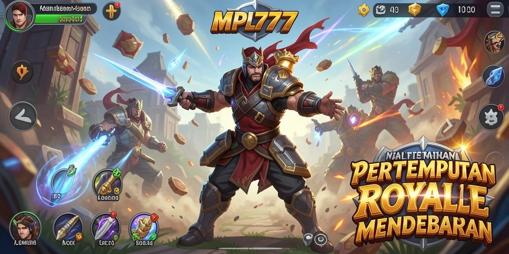 Tampilan gameplay MPL777 dengan aksi pertempuran yang intens.