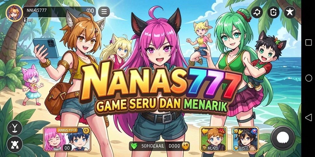 Tangkapan layar gameplay NANAS777 menunjukkan karakter Anime dalam aksi yang mendebarkan.