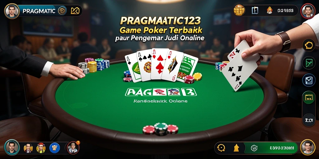 Screenshot gameplay PRAGMATIC123 menampilkan aksi seru dalam permainan Poker.