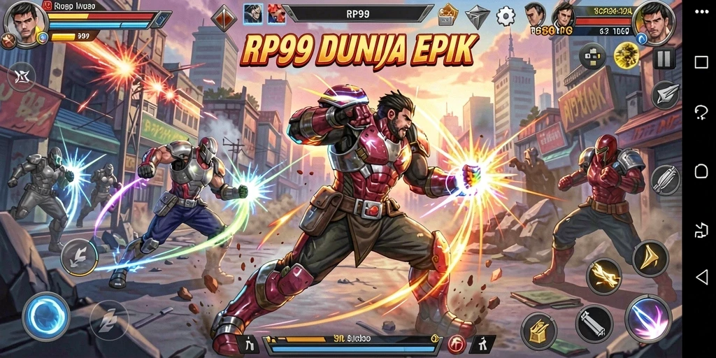 Tampilan gameplay seru dan mendebarkan dari RP99.