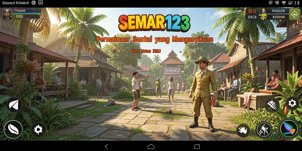 Tampilan gameplay SEMAR123 yang penuh warna dan menyenangkan.