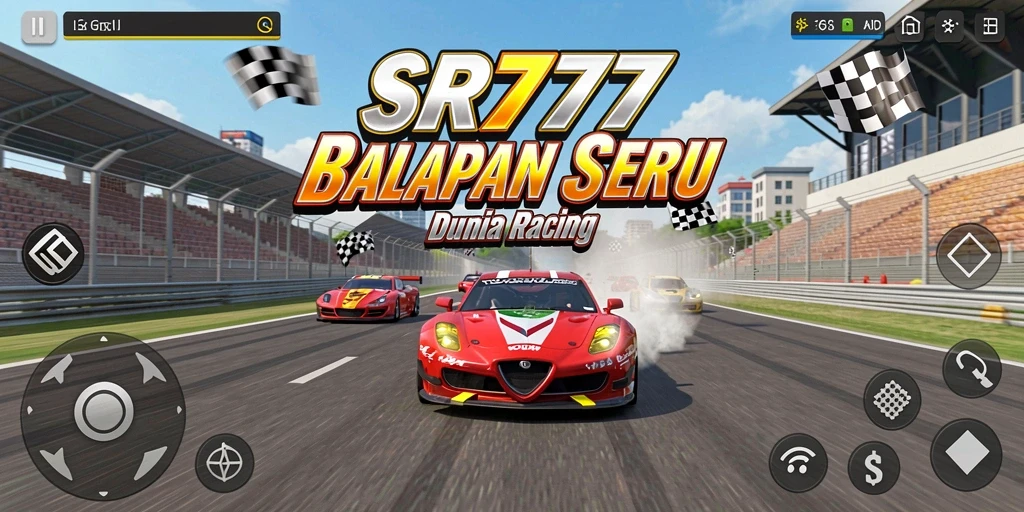 Tampilan gameplay menegangkan dari game balapan SR777.