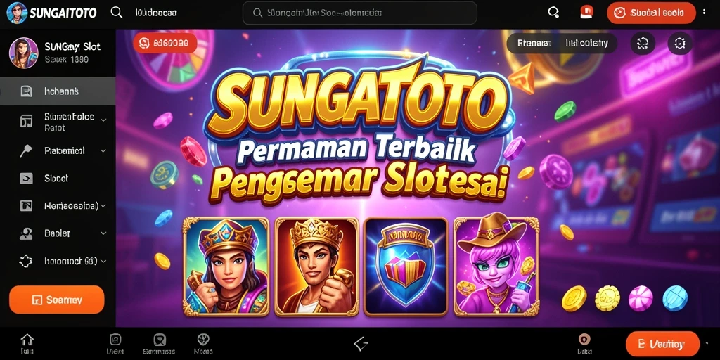 Tampilan gameplay SUNGAITOTO yang menarik dengan berbagai tema slot.