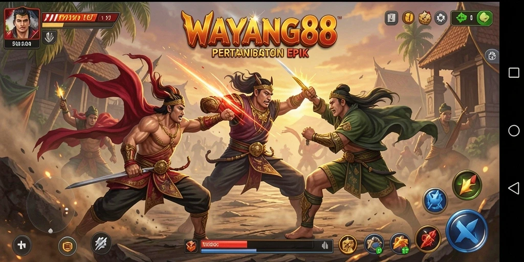 Tampilan gameplay <strong>WAYANG88</strong> yang seru dan penuh aksi.