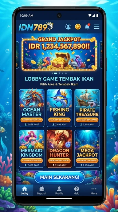 Tampilan antarmuka aplikasi idn789 yang sederhana dan menarik.